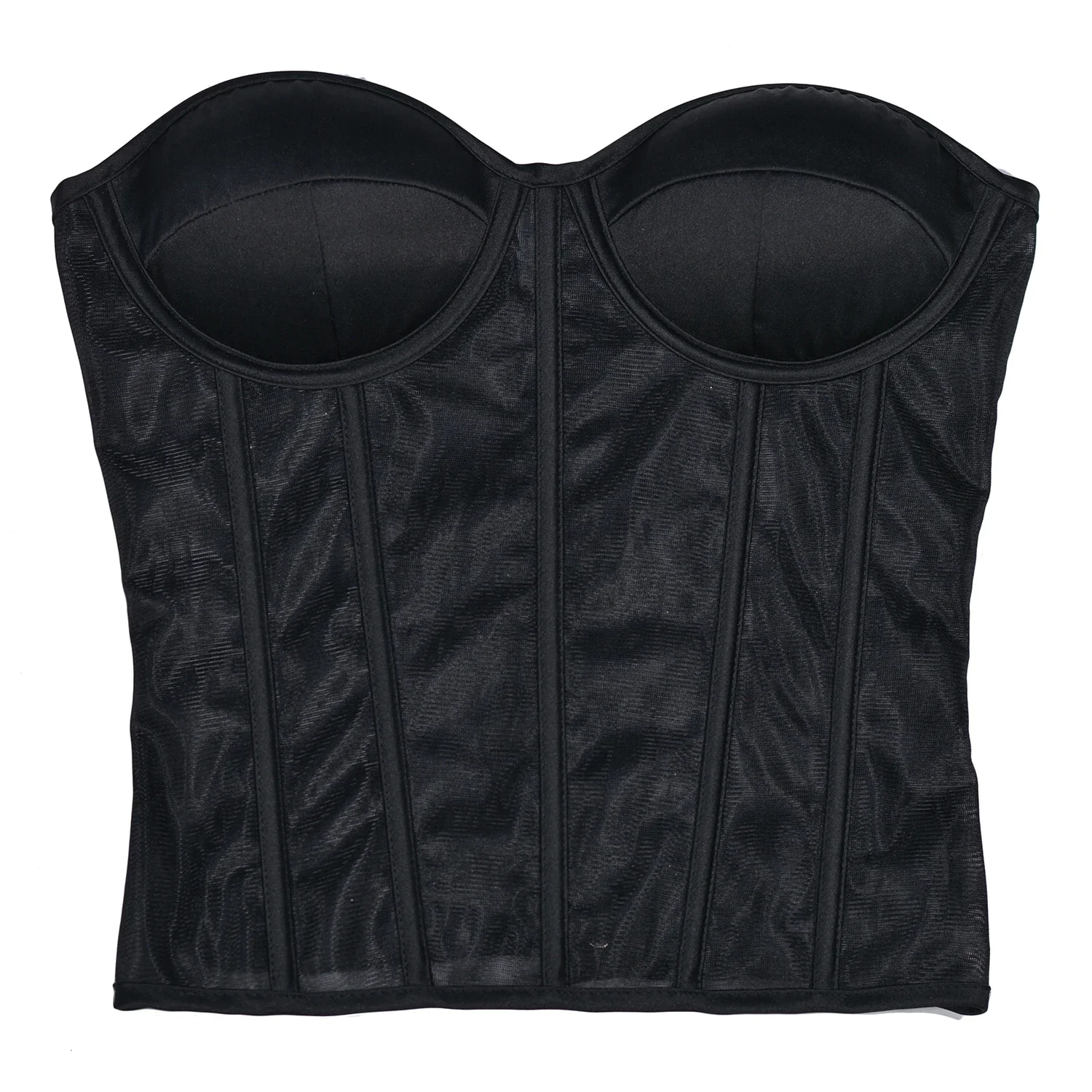 Abdominal Corset Double Layer  - Sheer Mesh Bra recension och pris